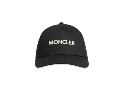 MONCLER Embroidered Logo Gabardine Baseball Cap "Black"