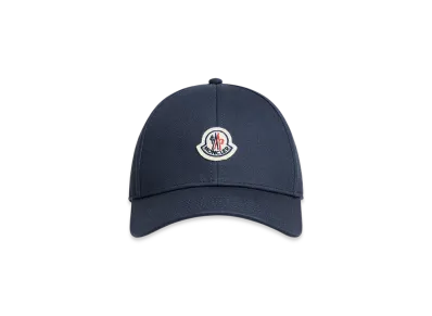 MONCLER Gabardine Baseball Cap "Navy Blue"