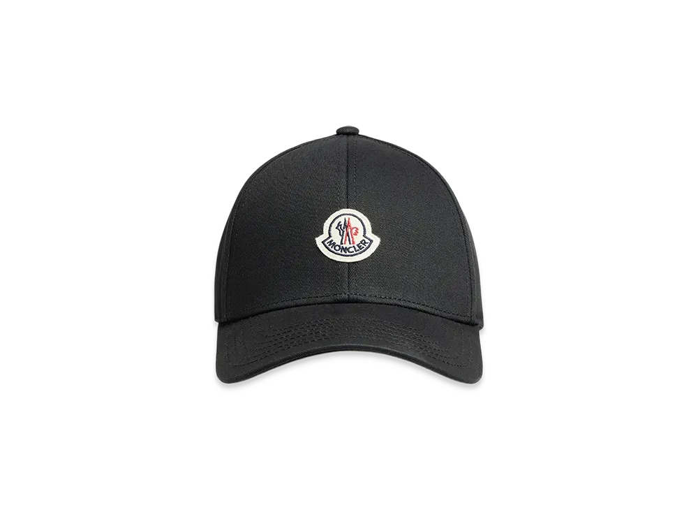 MONCLER Gabardine Baseball Cap "Black"