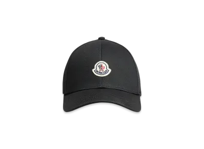 MONCLER Gabardine Baseball Cap "Black"