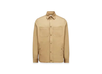 MONCLER Cotton Gabardine Shirt Jacket "Beige"