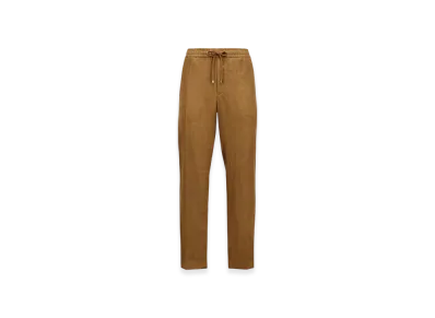 MONCLER Linen Trousers "Light Brown"