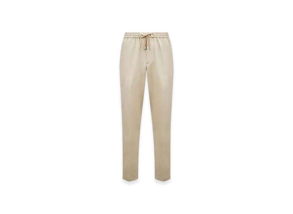 MONCLER Cotton Jogging Trousers "Beige"