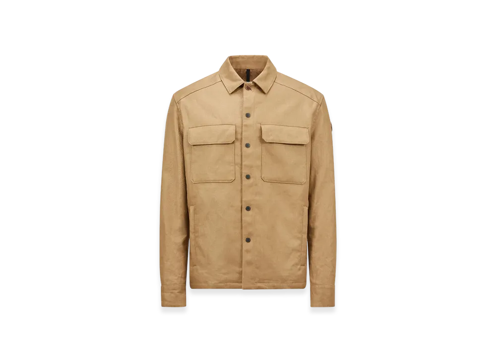 MONCLER Callaqui Linen Shirt Jacket "Brown"