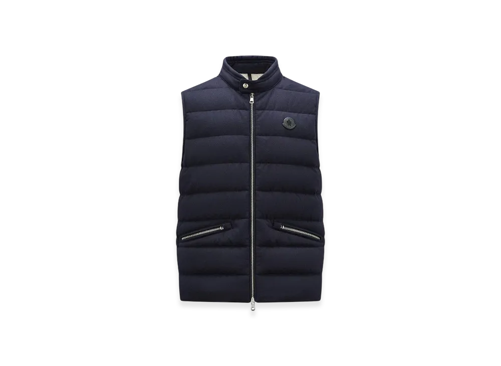 MONCLER Gallienne Cashmere Down Gilet "Blue"
