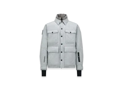 MONCLER Antuco Wool Down Shirt Jacket "Grey"