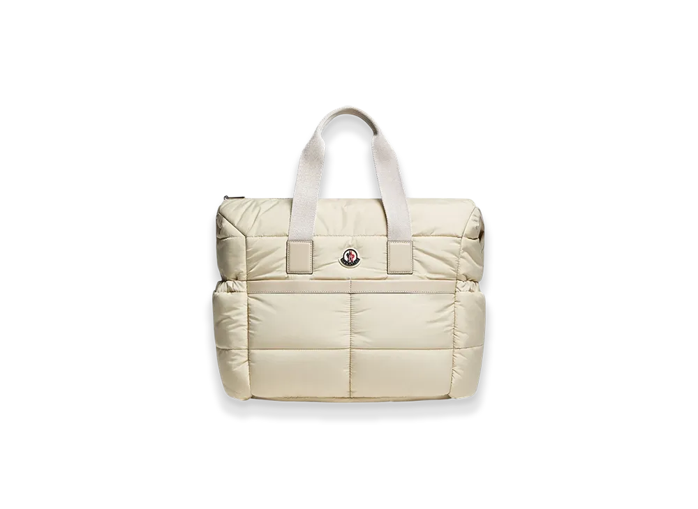 MONCLER Nylon Diaper Bag "Light Beige"