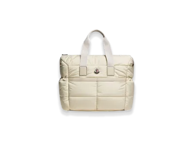 MONCLER Nylon Diaper Bag "Light Beige"