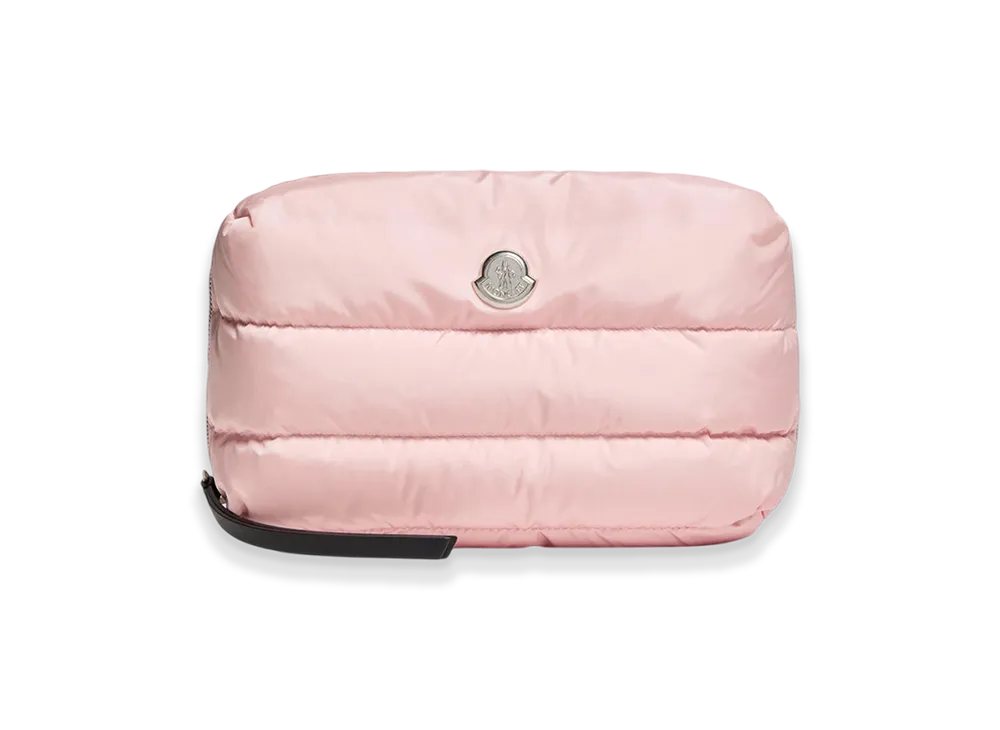 MONCLER Caradoc Quilted Beauty Case "Pink"