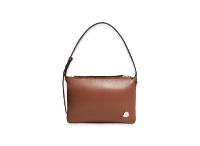 MONCLER Vetta Nappa Leather Shoulder Bag "Brown"