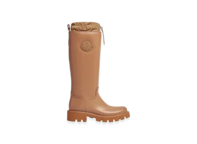 MONCLER Kickstream High Rain Boots "Light Brown"