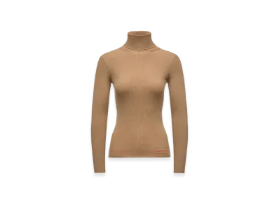 MONCLER Logo Wool Polo Neck Jumper "Beige"