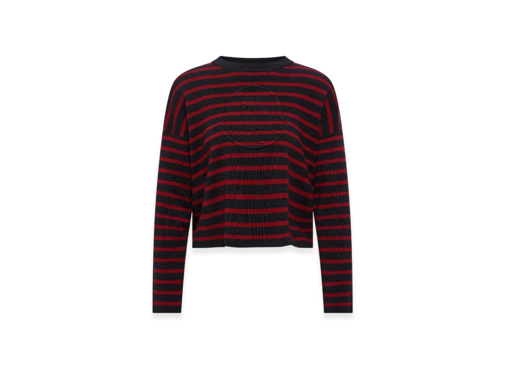 MONCLER Striped Wool Jumper "Blue Red"