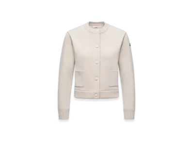MONCLER Padded Wool Cardigan "White"