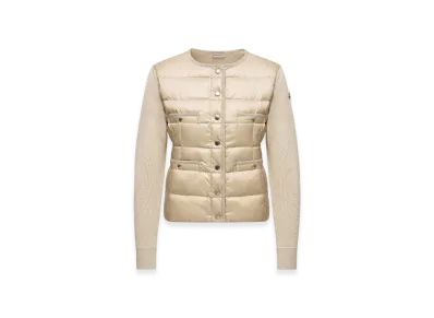 MONCLER Padded Wool Cardigan "Black"