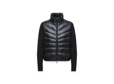 MONCLER Padded Wool Cardigan "Black"