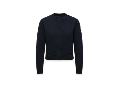 MONCLER Padded Wool Cardigan "Black"