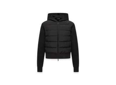 MONCLER Padded Cotton Zip-Up Hoodie "Black"