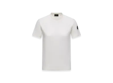 MONCLER Pleated Back Cotton T-Shirt "White"