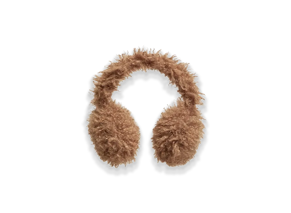 MONCLER Padded Teddy Ear Muffs "Beige"