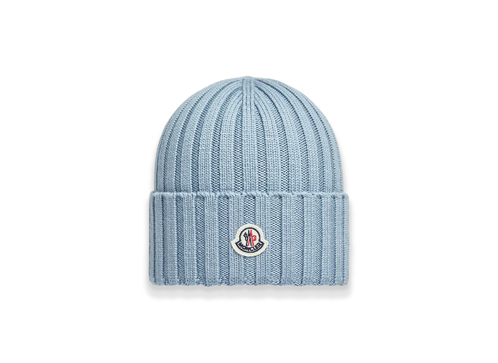 MONCLER Wool Beanie "Blue"