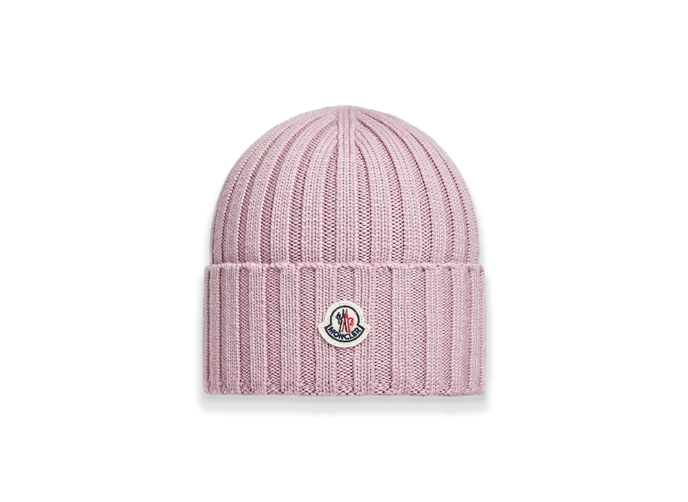MONCLER Wool Beanie "Pink"