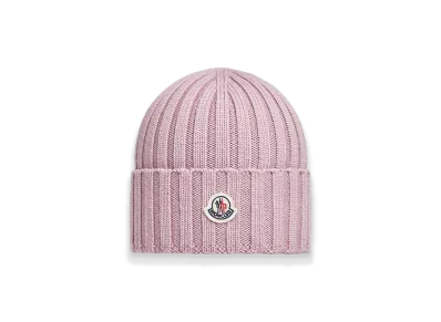 MONCLER Wool Beanie "Pink"