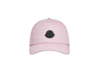 MONCLER Cotton Gabardine Baseball Cap "Pink"