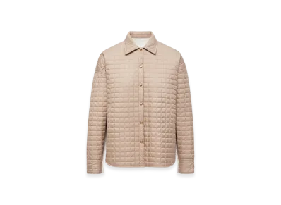 MONCLER Square-Quilted Reversible Padded Shirt "Beige"