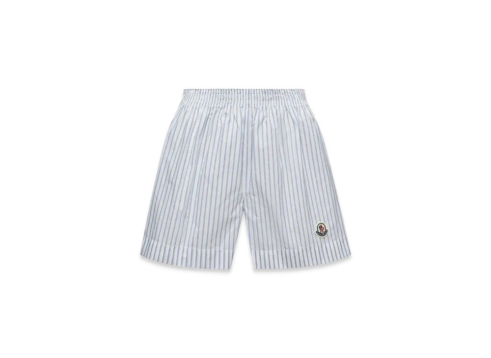 MONCLER Striped Shorts "Light Blue"