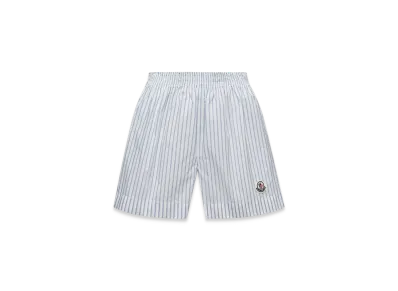 MONCLER Striped Shorts "Light Blue"