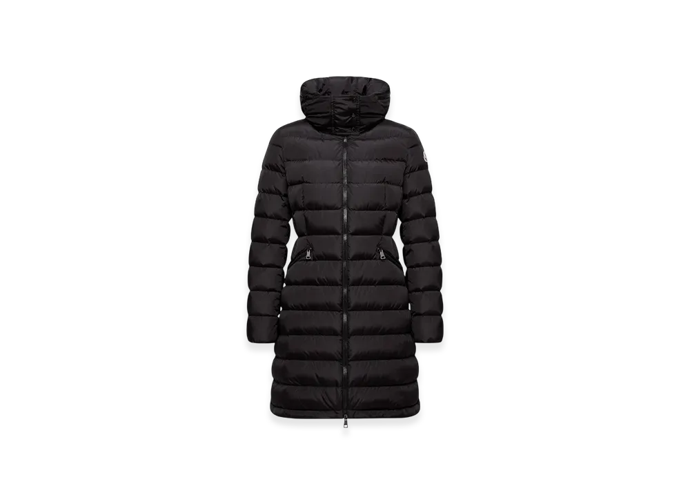 MONCLER Flammette Hooded Long Down Jacket "Black"