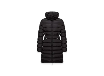 MONCLER Flammette Hooded Long Down Jacket "Black"