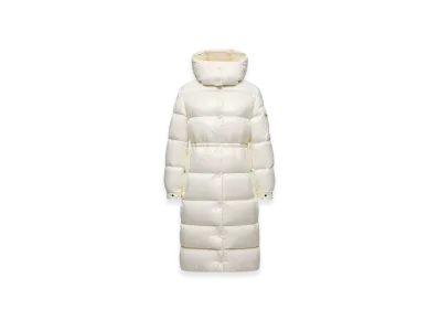 MONCLER Cavettaz Hooded Long Down Jacket "White"