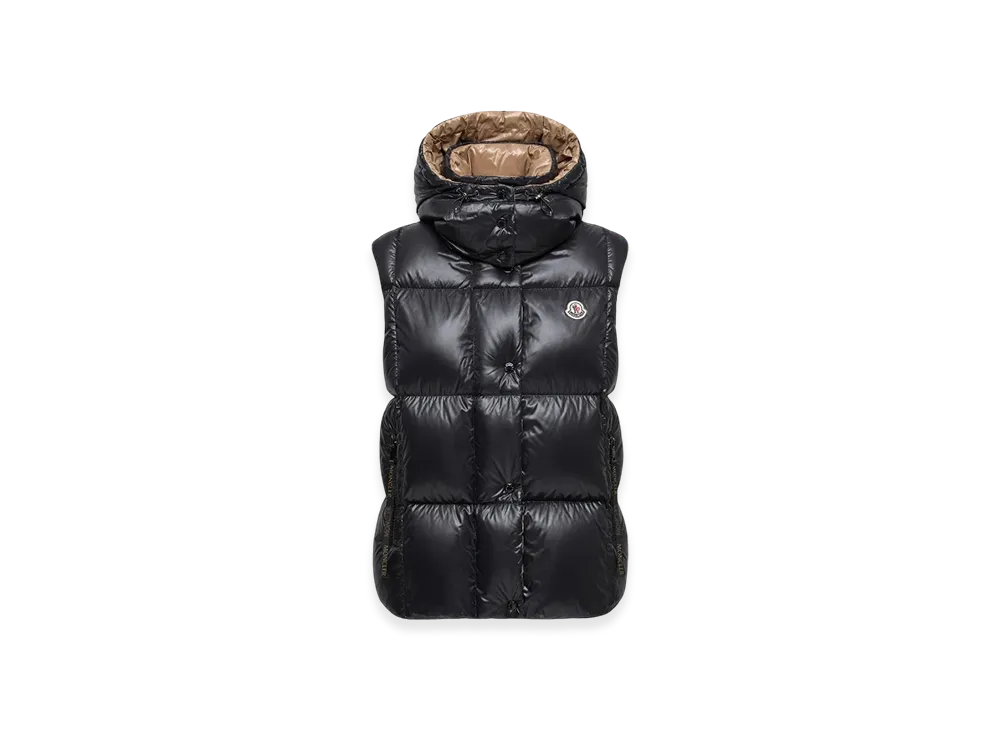 MONCLER Luzule Hooded Down Gilet "Black"