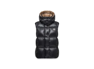 MONCLER Luzule Hooded Down Gilet "Black"