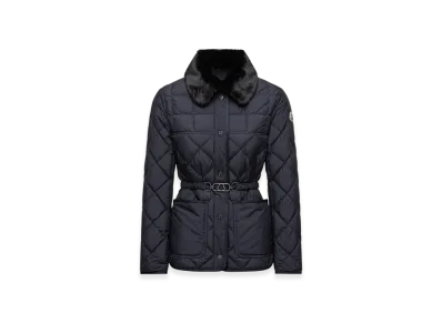 MONCLER Cygne Diamond-Quilted Short Down Jacket "Black"