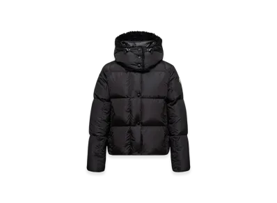 MONCLER Castelnou Square-Quilted Hooded Short Down Jacket "Black"