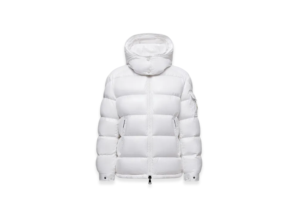 MONCLER Maire Hooded Short Down Jacket "White"