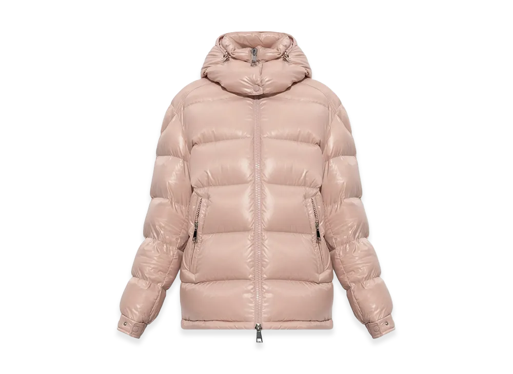 MONCLER Women's Piumino Corto Maire Con Cappuccio "Pink"