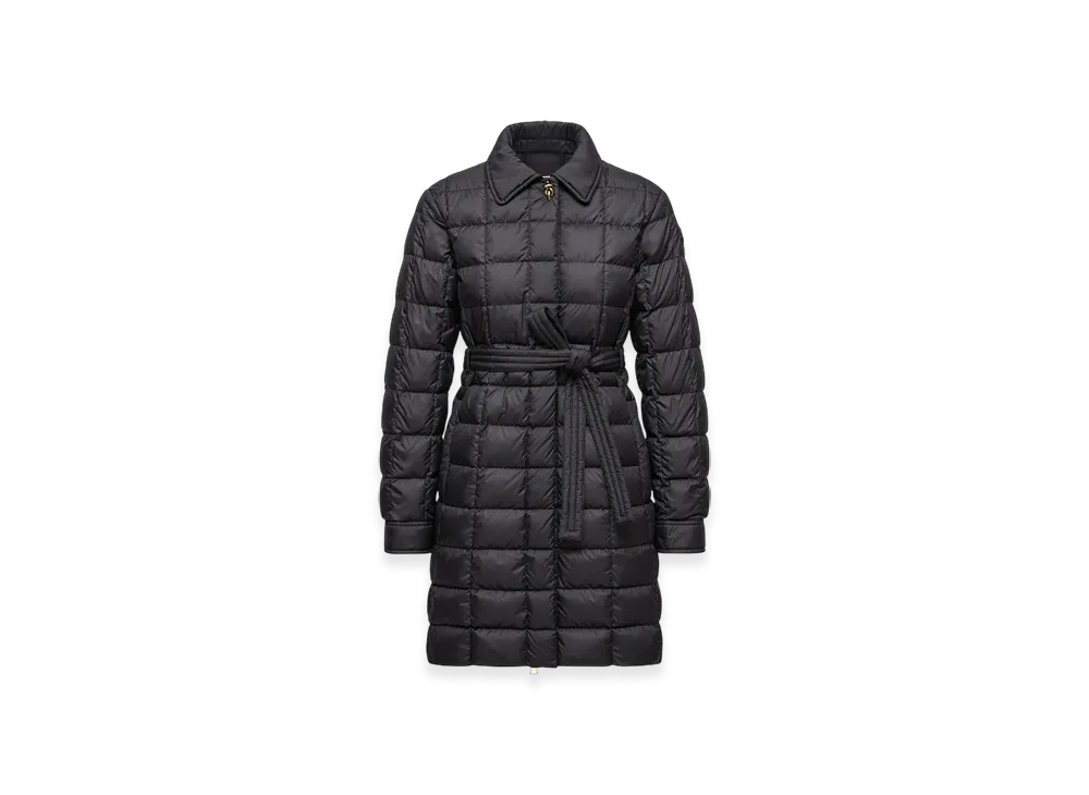 MONCLER Gresillon Belted Long Down Jacket "Black"