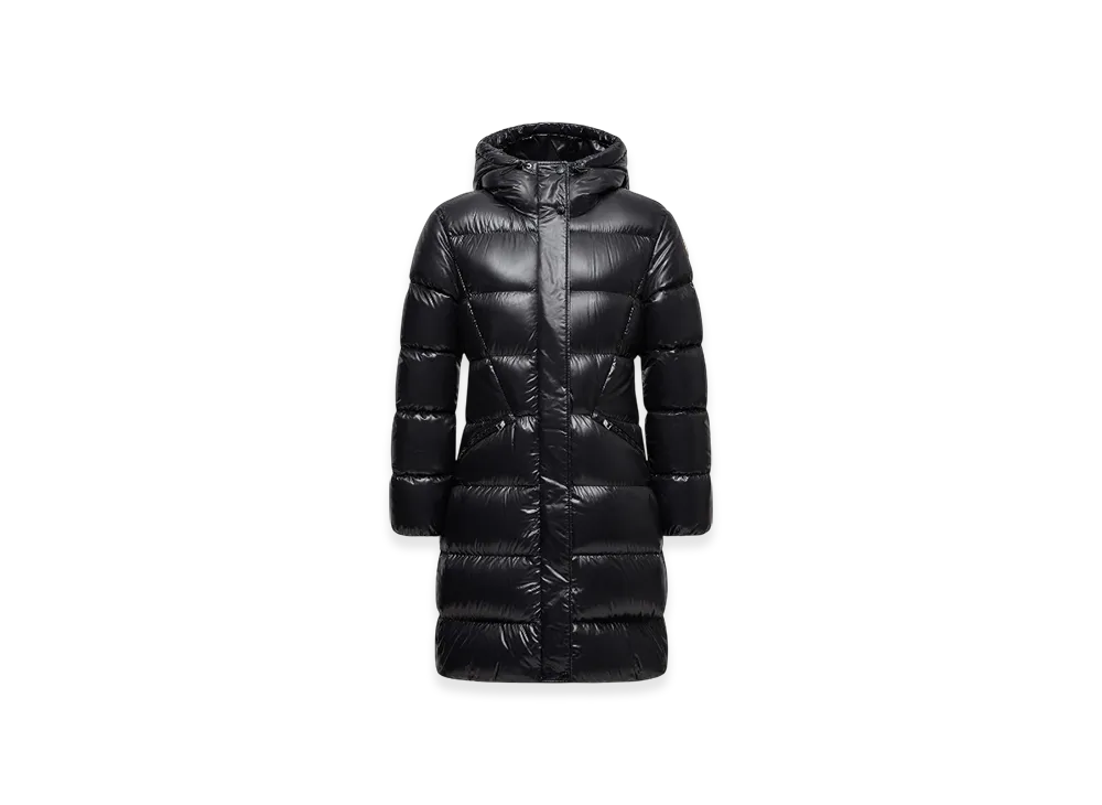 MONCLER Bellevue Hooded Long Down Jacket "Black"