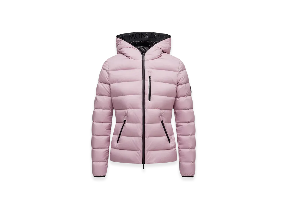 MONCLER Herbe Hooded Short Down Jacket "Pink"