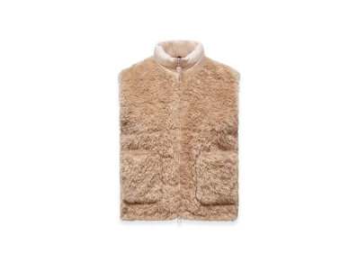 MONCLER Planeze Teddy Down Gilet "Beige"
