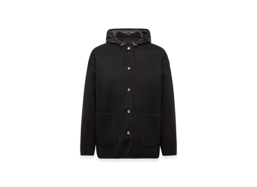 MONCLER Reposse 3-in-1 Wool & Cashmere Short Down Jacket "Black"