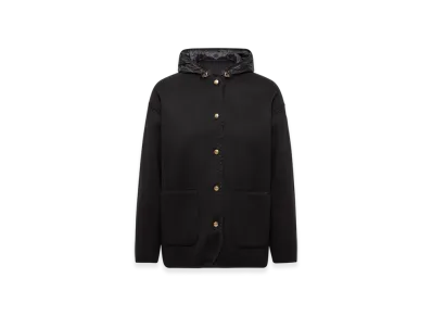 MONCLER Reposse 3-in-1 Wool & Cashmere Short Down Jacket "Black"