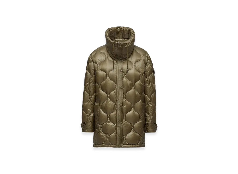 MONCLER Lombi Hooded Mid-Length Down Jacket "Olive Green"