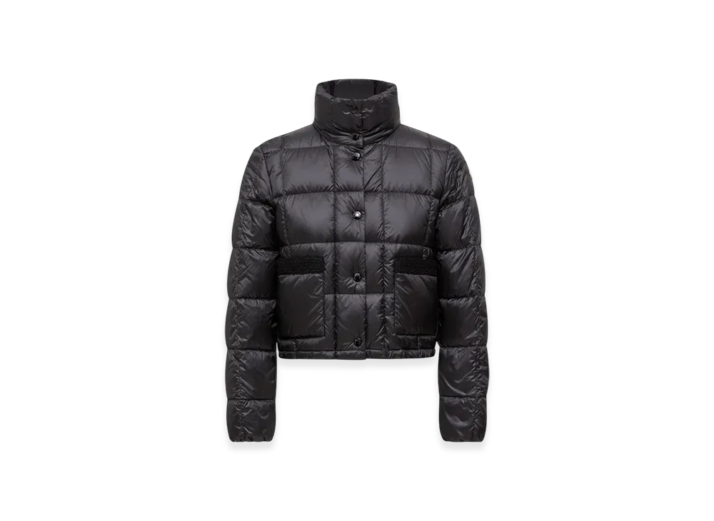 MONCLER Jarcieu Braided Trim Short Down Jacket "Black"