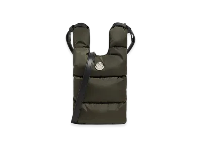 MONCLER Legere Small Water-Repellent Crossbody Bag "Olive Green"