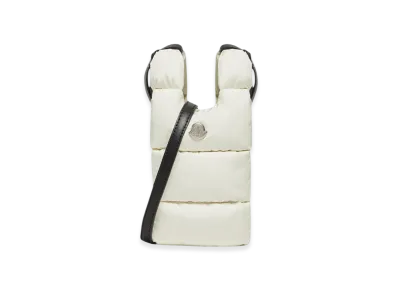 MONCLER Legere Small Water-Repellent Crossbody Bag "White"